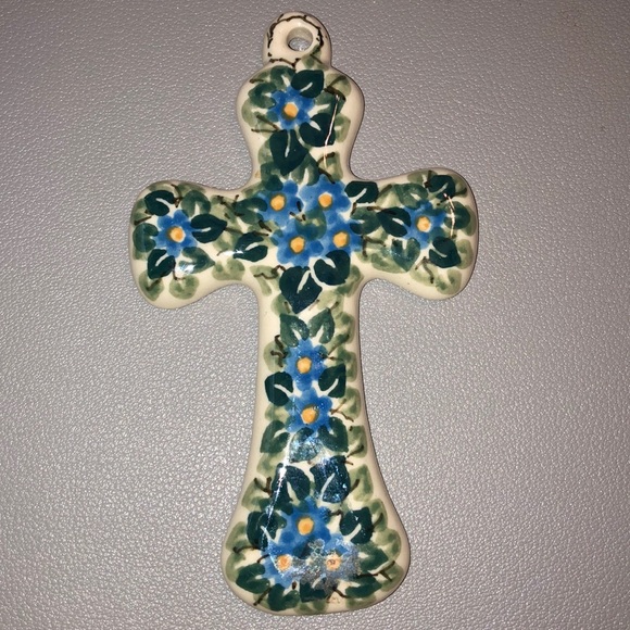 Cross Crucifix - ceramic made in Poland